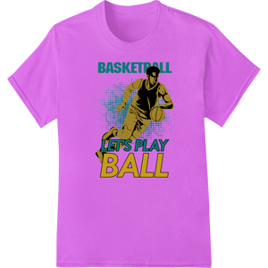 Innovative customized apparel design on Vintage Basketball Graphic | DTF Print Heat Transfer