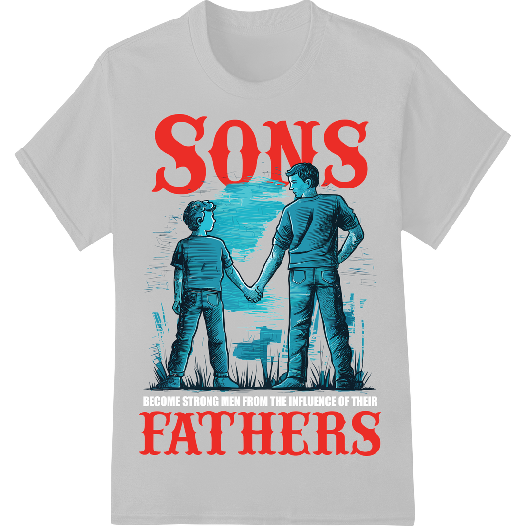 Retro Father Son Bond | Vintage DTF Print Heat Transfer on white shirt - SUPERDTF-DTF Prints-DTF Transfers-Custom DTF Prints