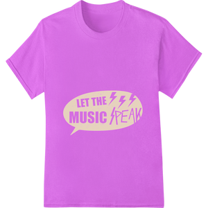 Unique high-quality t-shirt printing for Let the Music Freak: Unleash Your Inner Rhythm