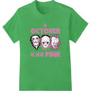 Unique custom DTF designs for Pink Horror Icons Halloween DTF Print Heat Transfer