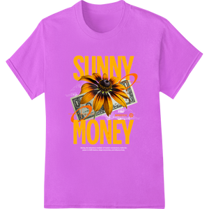 Cutting-edge professional DTF printing featured on Sunny Money: Blooming Prosperity Graphic Heat Transfer