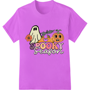 Spooky Season: Playful Halloween Heat Transfer Design made with premium direct to film printing