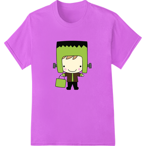 Personalized DTF printing experts design for Cute Frankenstein Cartoon Character for Halloween Fun