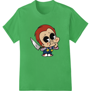 Sinister Chucky: A Chilling Cartoon for Halloween - High-quality personalized clothing