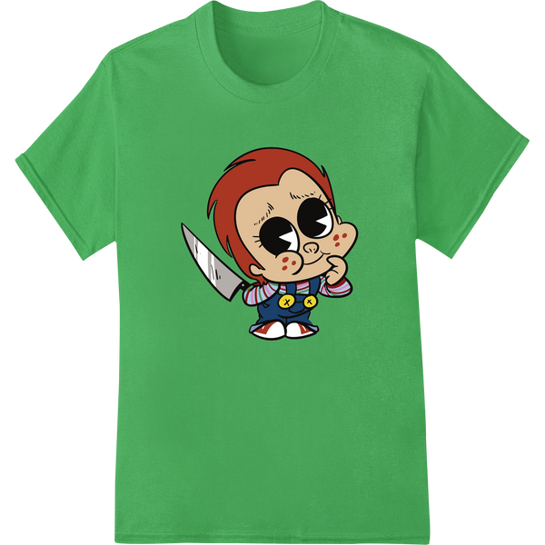 Sinister Chucky: A Chilling Cartoon for Halloween - High-quality personalized clothing