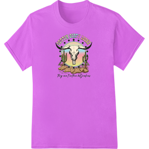 Edgy Skull Desert Print - Coffin Berry Lyfe Heat Transfer enhanced with professional apparel decoration