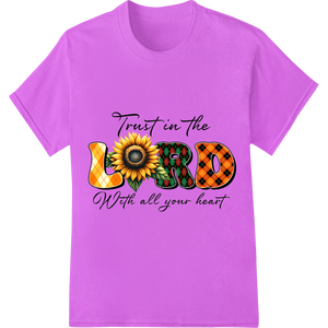 Expert custom print solutions craftsmanship on Sunflower Faith: Trust in the Lord with All Your Heart