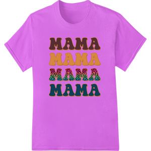 Premium quality digital printing on Heartfelt 'MAMA' Repeat Pattern Mother's Day Heat Transfer