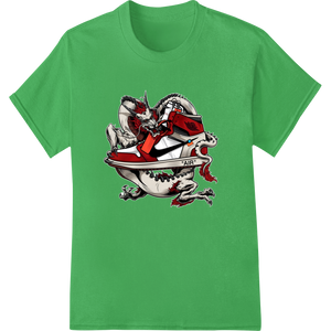 Fierce Dragon Sneakers - Mythical DTF Print Heat Transfer made with premium custom t-shirts