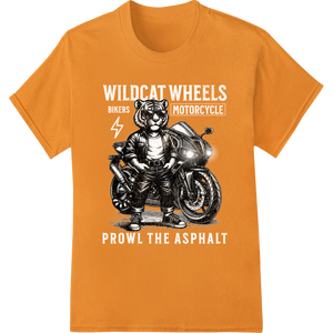 Premium quality DTF printing service on Fierce Tiger Biker DTF Print Heat Transfer | Edgy Graphic