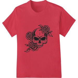 Cutting-edge personalized clothing featured on Skull & Roses: Day of the Dead Inspired Tattoo Art Print