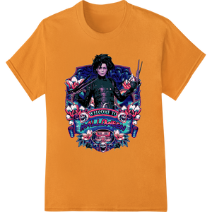 Gothic Edward Scissorhands Halloween DTF Print Transfer made with premium apparel decoration