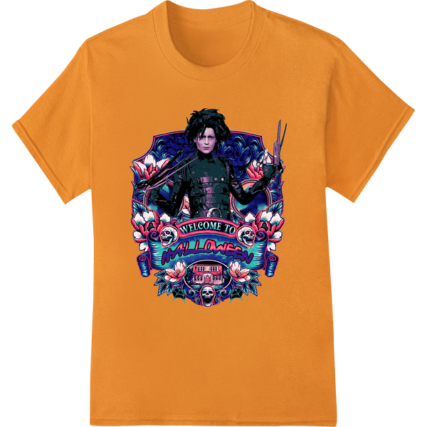 Gothic Edward Scissorhands Halloween DTF Print Transfer made with premium apparel decoration