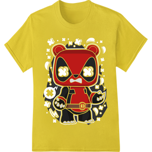 Edgy Panda Skull Pattern DTF Print Heat Transfer made with premium custom print solutions