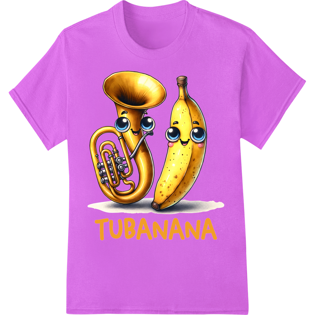 Hilarious 'Tubanana' DTF Print Transfer | Sarcastic Humor on purple shirt - SUPERDTF-DTF Prints-DTF Transfers-Custom DTF Prints