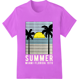 Tropical Sunset Blinds: Summer Vibes DTF Print Transfer made with premium DTF print shop