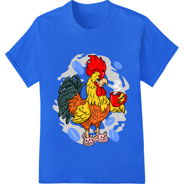 Custom vibrant DTF prints design - Colorful Cartoon Rooster - Chinese New Year DTF Print