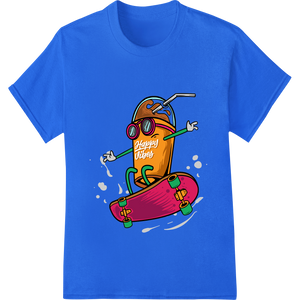 Durable digital printing applied to Skater's Delight: Vibrant DTF Print for Happy Times