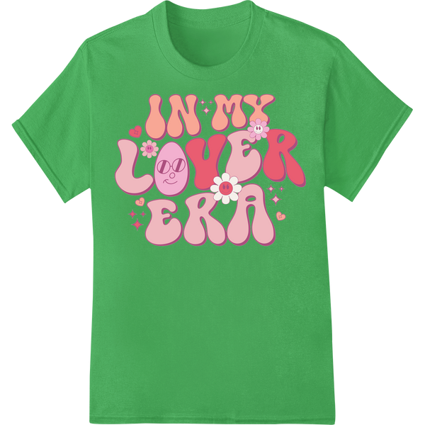 Quirky Valentine's 'In My Lover Brain' DTF Print Transfer on green shirt - SUPERDTF-DTF Prints-DTF Transfers-Custom DTF Prints