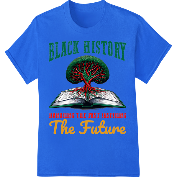 Vibrant Black History Month DTF Print Heat Transfer Design on blue shirt - SUPERDTF-DTF Prints-DTF Transfers-Custom DTF Prints