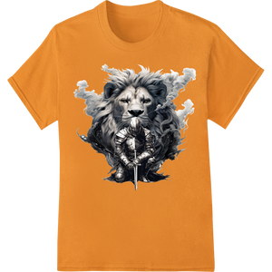 Personalized vibrant DTF prints design for Fierce Lion Warrior DTF Print Heat Transfer - Super DTF