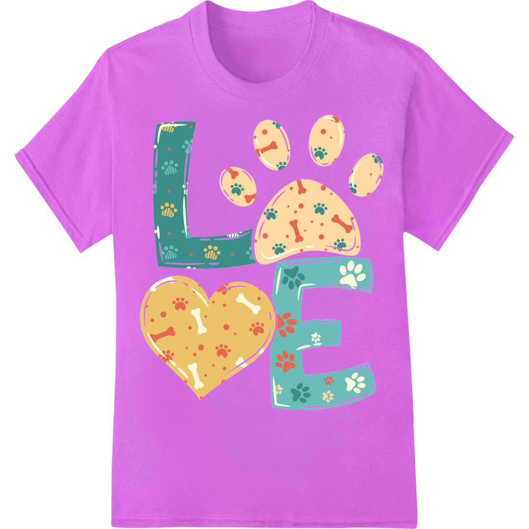 Adorable Easter Animal Pattern DTF Print Heat Transfer on purple shirt - SUPERDTF-DTF Prints-DTF Transfers-Custom DTF Prints