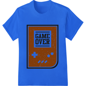 Retro Gaming 'GAME OVER' Print - Super DTF Transfer made with premium custom t-shirts