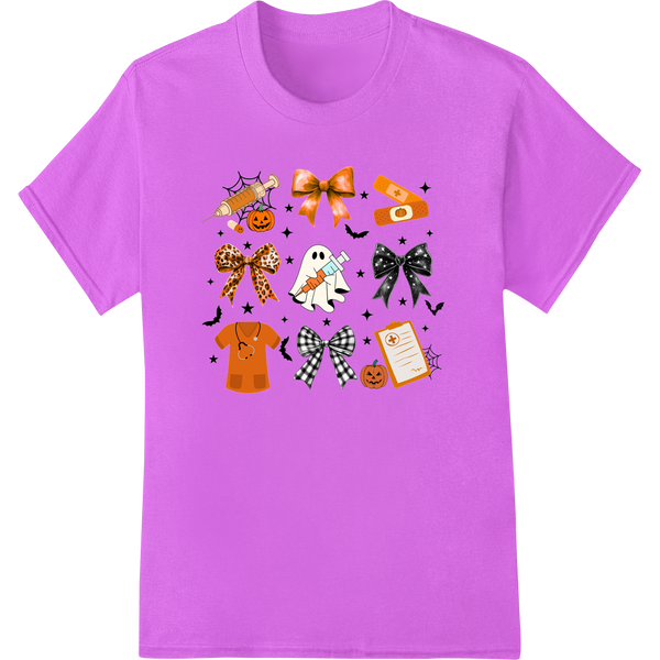 Spooktacular Halloween Heat Transfers | Super DTF on purple shirt - SUPERDTF-DTF Prints-DTF Transfers-Custom DTF Prints