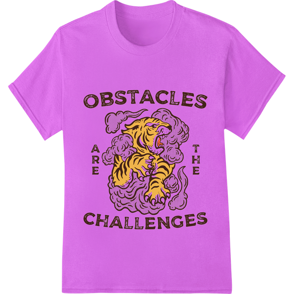 Premium quality vibrant DTF prints on Fearless Tiger: Embrace Life's Challenges