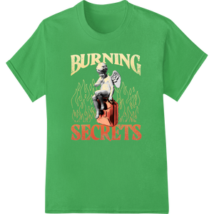 Custom DTF print shop design - Burning Secrets: Ignite Your Style with Surreal Graphic