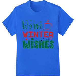 Cozy Winter Wishes - Festive Holiday Typography Design made with premium dtf printer