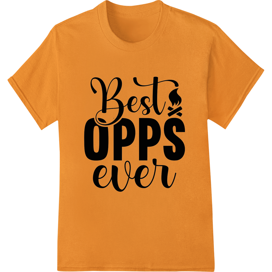 Bold 'Best Opps Ever' Thanksgiving DTF Print Heat Transfer on orange shirt - SUPERDTF-DTF Prints-DTF Transfers-Custom DTF Prints