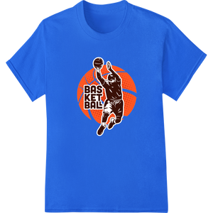 Slam Dunk Style: Basketball DTF Print Heat Transfer featuring professional DTF printing service