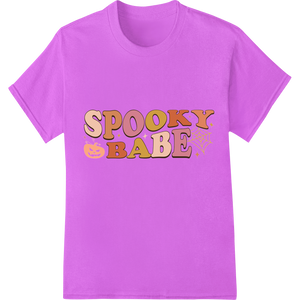 Premium quality custom garment printing on Spooky Babe: Adorable Halloween DTF Print for Custom Crafts