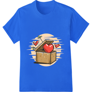 Open Your Heart: Valentine's Love Box Heat Transfer made with premium direct to film printing