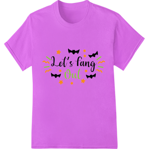 Custom high-quality t-shirt printing design - Let's Fang Out: Playful Halloween Fun for DTF Prints