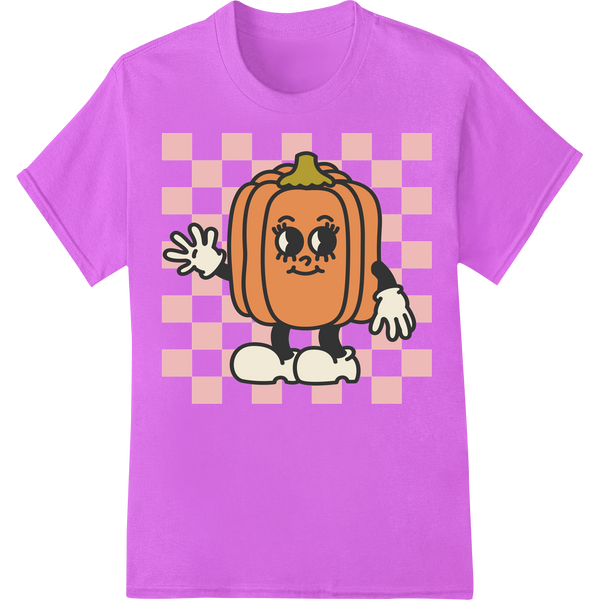 Unique garment printing for Adorable Cartoon Pumpkin Halloween Heat Transfer Design