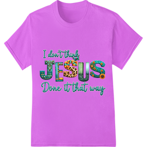 Colorful Easter Typography DTF Print Heat Transfer - High-quality DTF technology