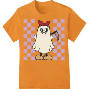 Vibrant print on demand print on Cute Halloween Ghost Cartoon - Super DTF Heat Transfer