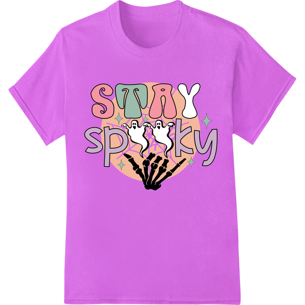 Personalized innovative apparel printing design for Spooktacular 'STORY SPOOKY' Halloween Heat Transfer