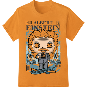 Witty Albert Einstein Cartoon - DTF Print Heat Transfer - High-quality t shirt prints