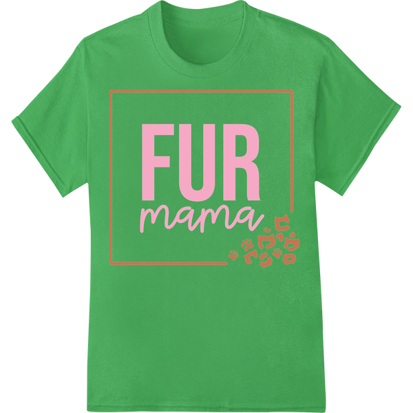 Celebrate Your Love for Your Fur Babies with This Cute Print on green shirt - SUPERDTF-DTF Prints-DTF Transfers-Custom DTF Prints