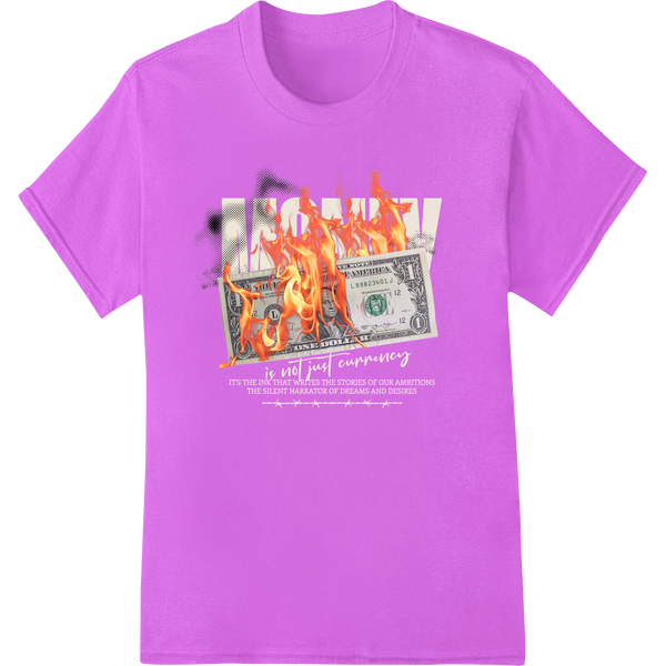 Cutting-edge innovative apparel printing featured on Burning Buck: The Fragility of Wealth in Flames