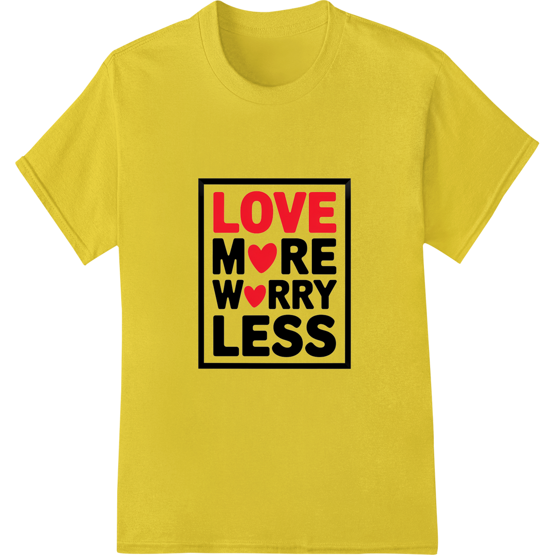 Spread Love: Vibrant Valentine's DTF Transfer Print on yellow shirt - SUPERDTF-DTF Prints-DTF Transfers-Custom DTF Prints