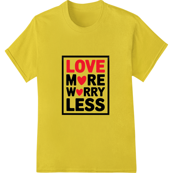 Spread Love: Vibrant Valentine's DTF Transfer Print on yellow shirt - SUPERDTF-DTF Prints-DTF Transfers-Custom DTF Prints