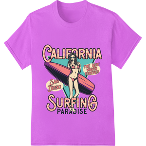 Ride the Waves: California Surfing Paradise San Diego featuring professional bulk t-shirt printing