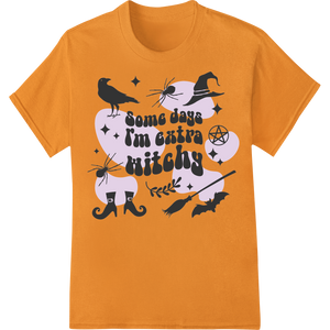 Personalized innovative apparel printing design for Spellbinding 'Extra Witchy' Halloween DTF Print Heat Transfer