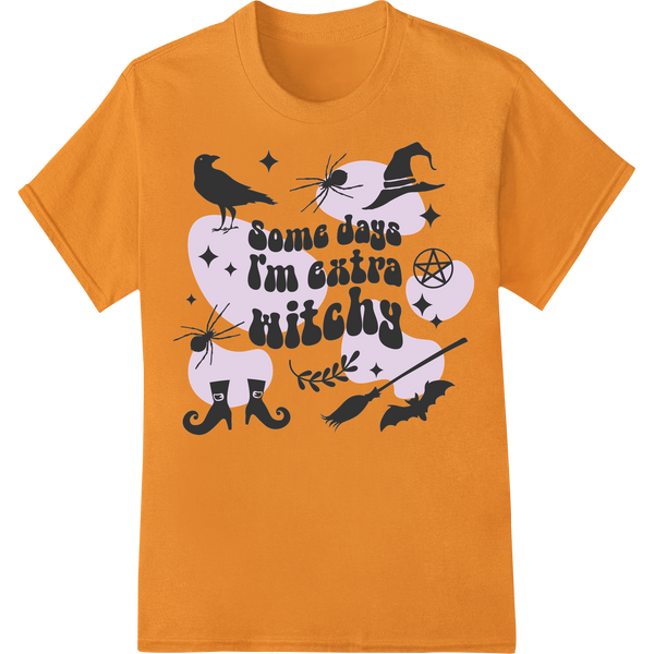 Personalized innovative apparel printing design for Spellbinding 'Extra Witchy' Halloween DTF Print Heat Transfer