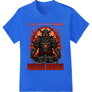 Innovative DTF transfers design on Fierce Mecha Musha Samurai Robot Warrior DTF Print