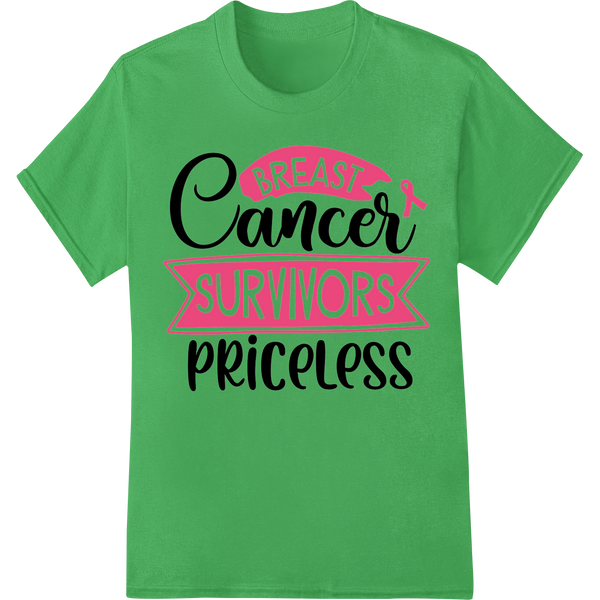 Celebrate Brave Breast Cancer Survivors with Uplifting Tee enhanced with professional custom print solutions